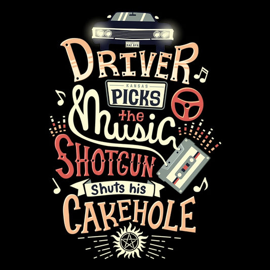 Driver Picks the Music - Throw Pillow