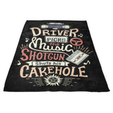 Driver Picks the Music - Fleece Blanket