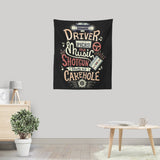 Driver Picks the Music - Wall Tapestry