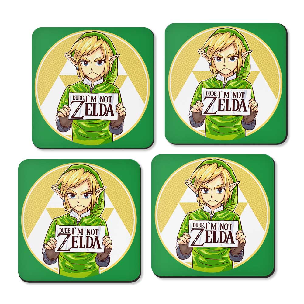 Dude, I'm Not Zelda - Coasters