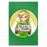 Dude, I'm Not Zelda - Metal Print