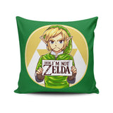 Dude, I'm Not Zelda - Throw Pillow