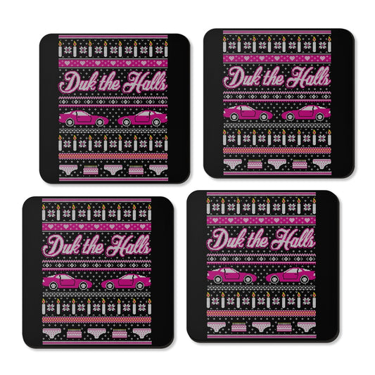 Duk the Halls - Coasters