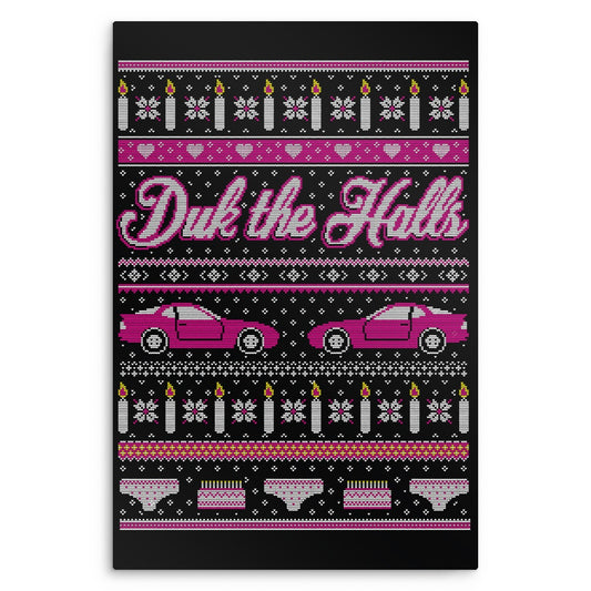 Duk the Halls - Metal Print