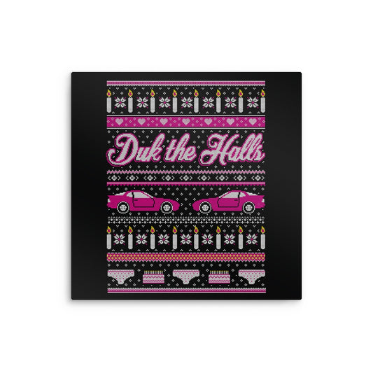 Duk the Halls - Metal Print