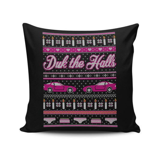 Duk the Halls - Throw Pillow