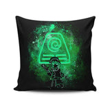 Earth Bender Art - Throw Pillow