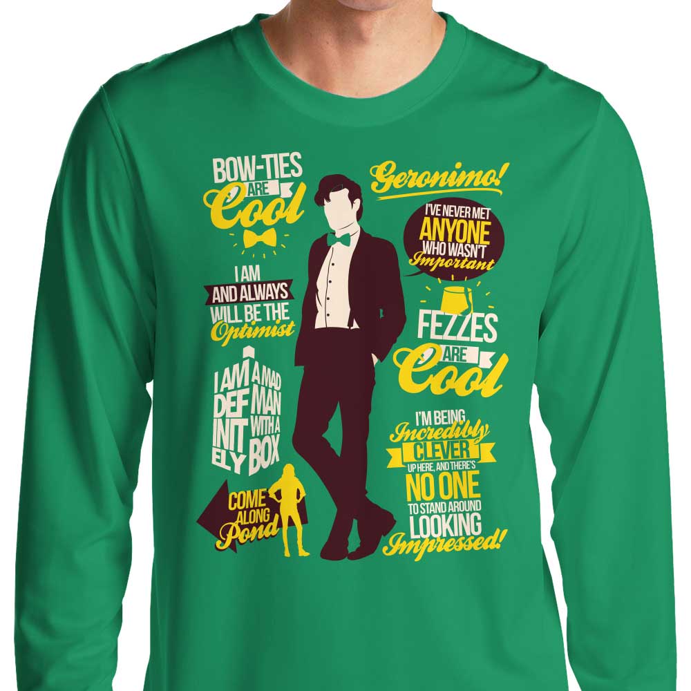 Eleventh Doctor Quotes - Long Sleeve T-Shirt