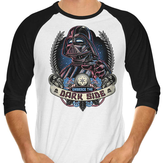 Embrace the Dark Side - 3/4 Sleeve Raglan T-Shirt