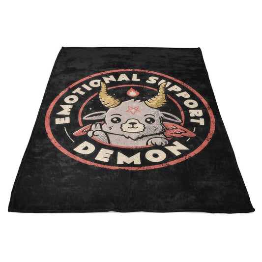 Emotional Support Demon - Fleece Blanket