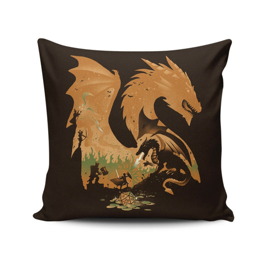 Episode I: Fantasy Flames - Throw Pillow