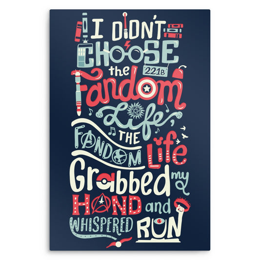 Fandom Life - Metal Print