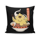 Fat Chocobo Ramen - Throw Pillow