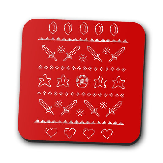 Festive Gaming Sweater - Coasters