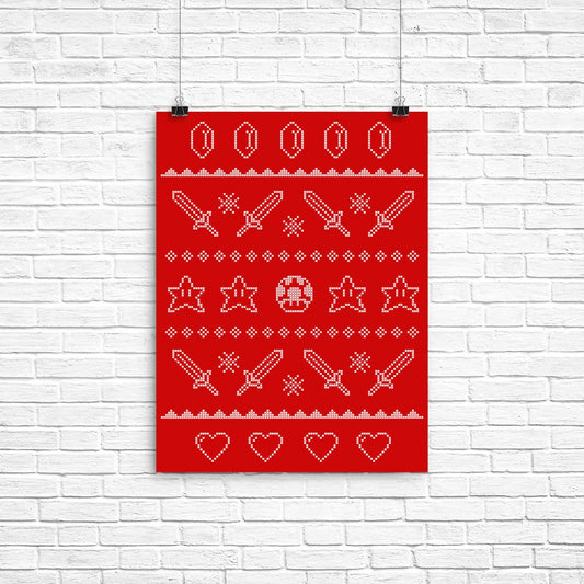 Festive Gaming Sweater - Poster