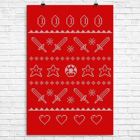 Festive Gaming Sweater - Poster