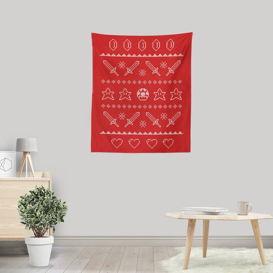 Festive Gaming Sweater - Wall Tapestry