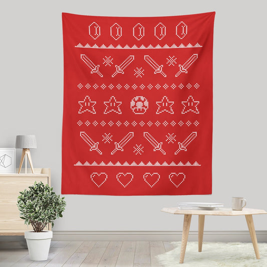 Festive Gaming Sweater - Wall Tapestry