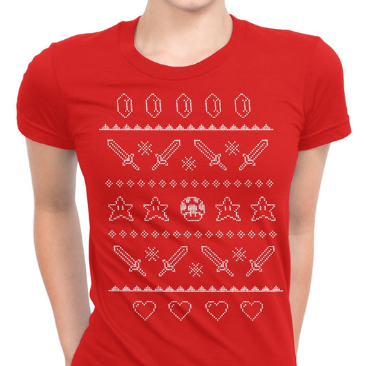 Festive Gaming Sweater - Women's Apparel