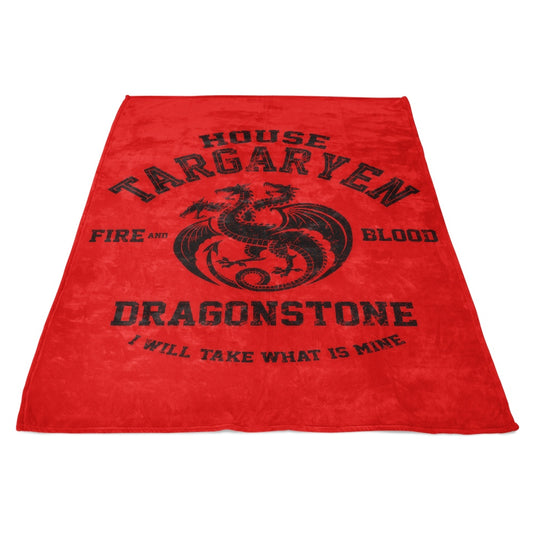 Fire and Blood (Alt) - Fleece Blanket