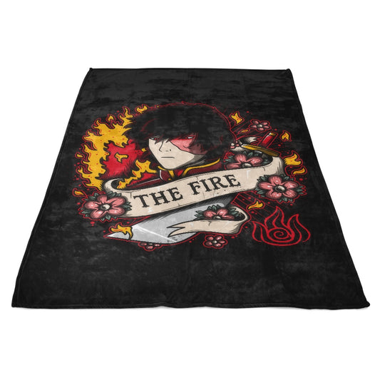 Fire Tattoo - Fleece Blanket