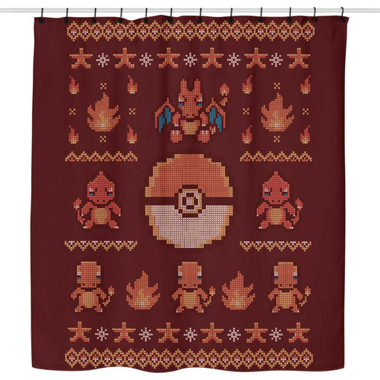 Fire Trainer Sweater - Shower Curtain