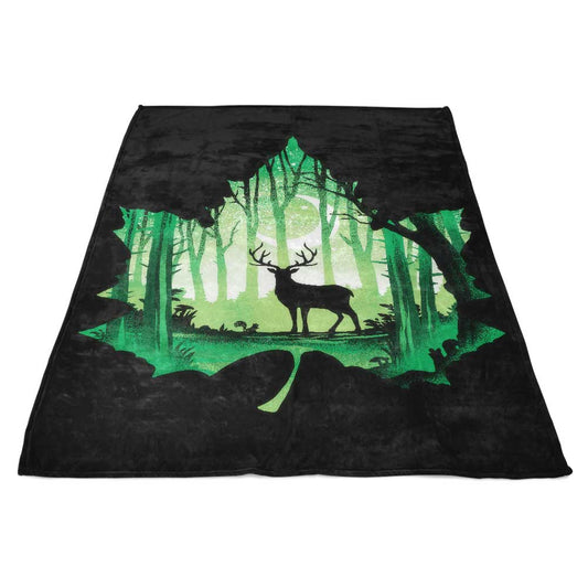 Forest Deer - Fleece Blanket