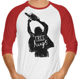 Free Hugs - 3/4 Sleeve Raglan T-Shirt