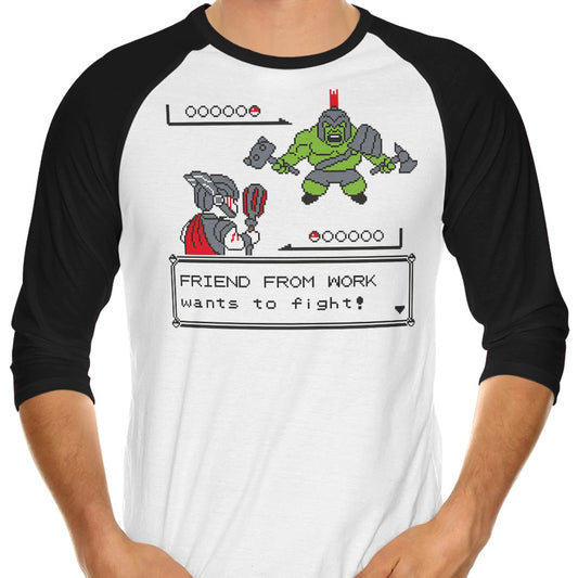 Friendly Foe - 3/4 Sleeve Raglan T-Shirt