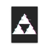 Glitch Triforce - Canvas Print