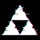 Glitch Triforce - Throw Pillow