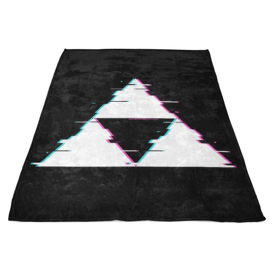 Glitch Triforce - Fleece Blanket