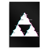 Glitch Triforce - Metal Print