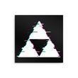 Glitch Triforce - Metal Print