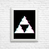 Glitch Triforce - Posters & Prints