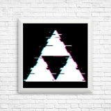 Glitch Triforce - Posters & Prints