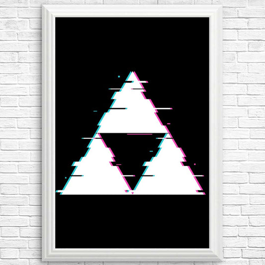 Glitch Triforce - Posters & Prints