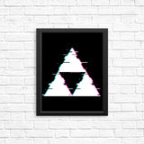 Glitch Triforce - Posters & Prints