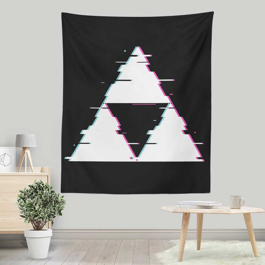 Glitch Triforce - Wall Tapestry