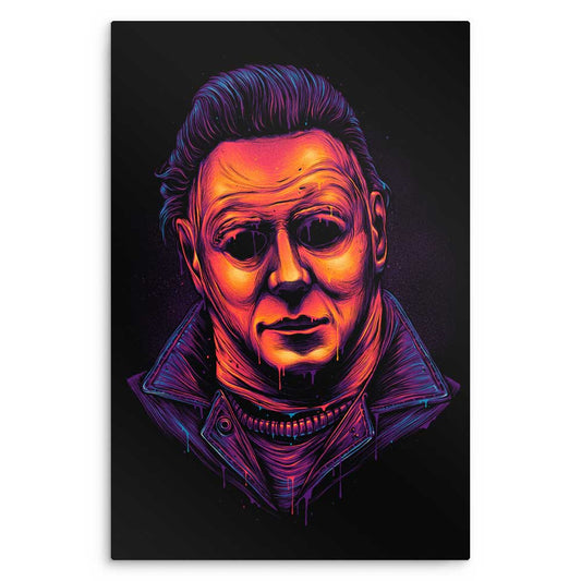 Glowing Slasher - Metal Print