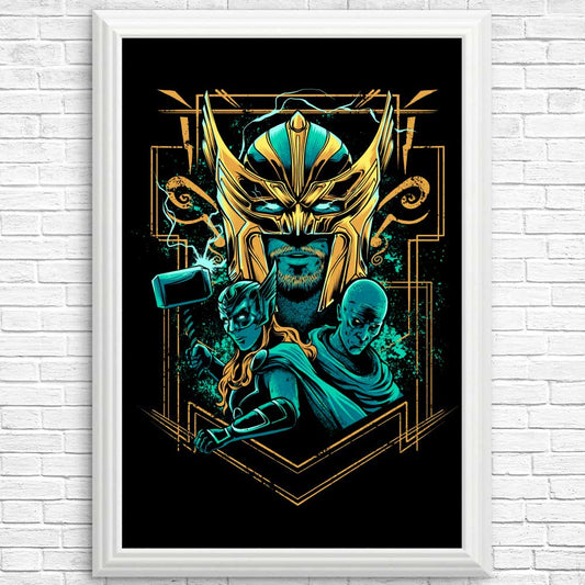 Glowing Thunder - Posters & Prints