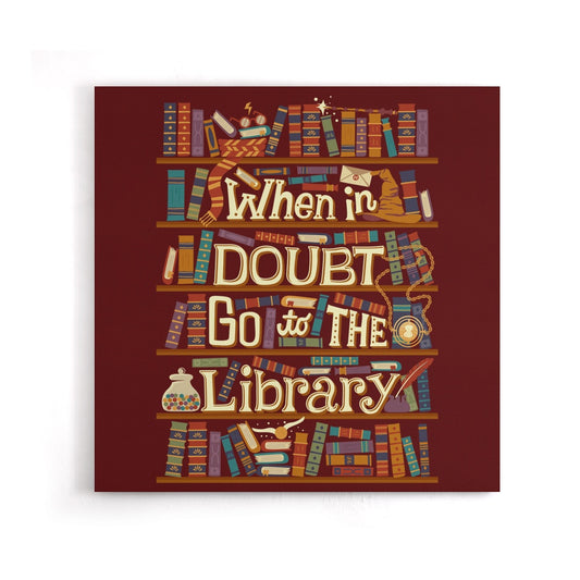 Go to the Library - Canvas Print