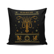 Golden Kraken Sweater - Throw Pillow