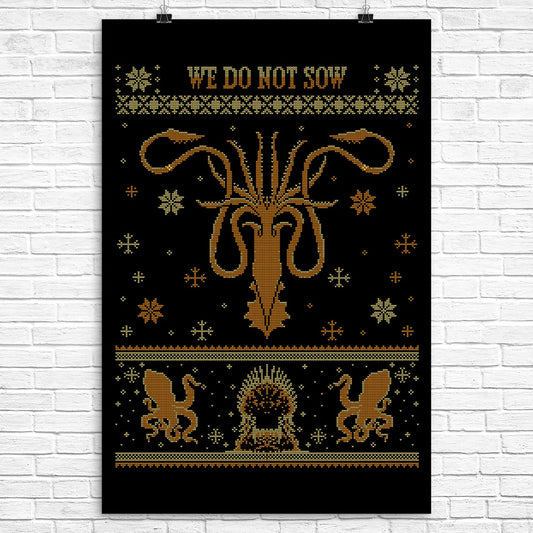 Golden Kraken Sweater - Poster