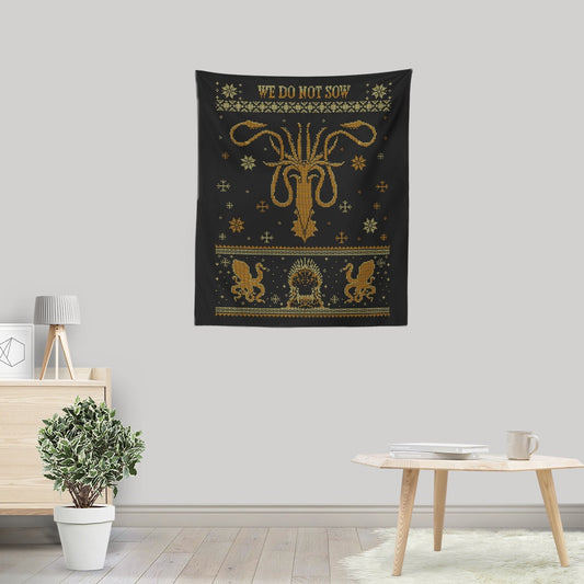 Golden Kraken Sweater - Wall Tapestry