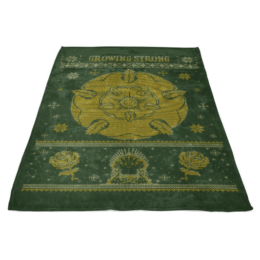 Golden Rose Sweater - Fleece Blanket