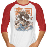 Great Sushi Dragon - 3/4 Sleeve Raglan T-Shirt