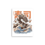 Great Sushi Dragon - Metal Print