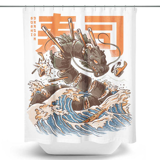 Great Sushi Dragon - Shower Curtain