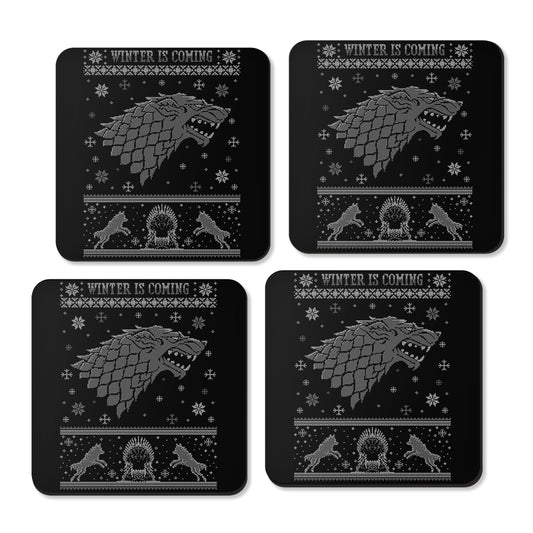 Grey Wolf Sweater - Coasters